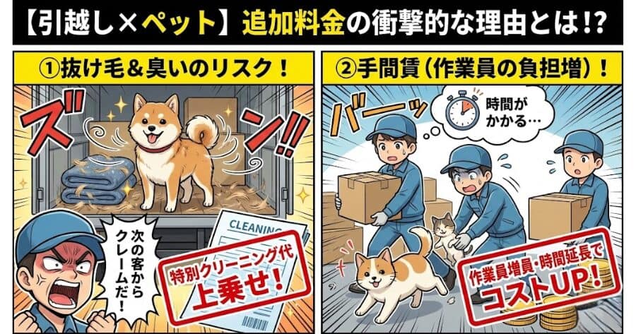 1. なぜ「ペット連れの引越し」は高くなるの?
インフォグラフィック